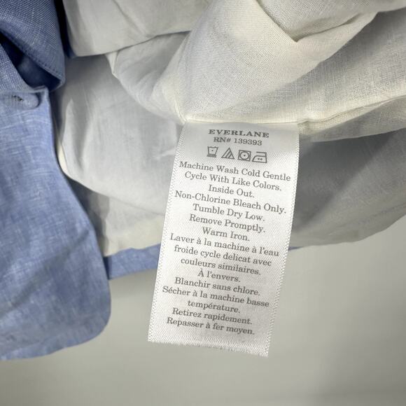 Everlane the linen oversized blazer in blue Size 8 - Picture 6 of 11